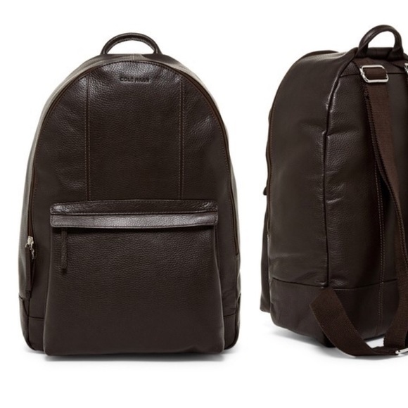 Cole Haan Handbags - Cole Haan Chocolate Pebble Leather Backpack 🎉HP